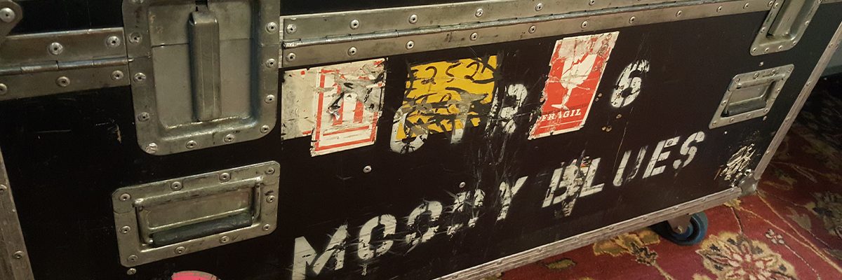 justin hayword roadcase with trunk stickers